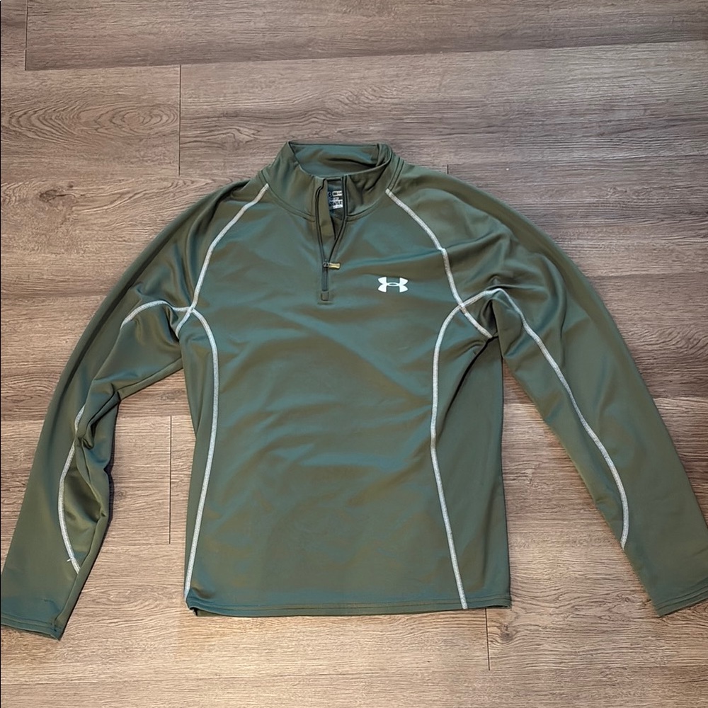 Under Armour Olive Quarter-Zip Pullover